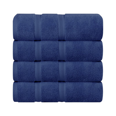 4-Piece Zero-Twist Cotton Towel Set