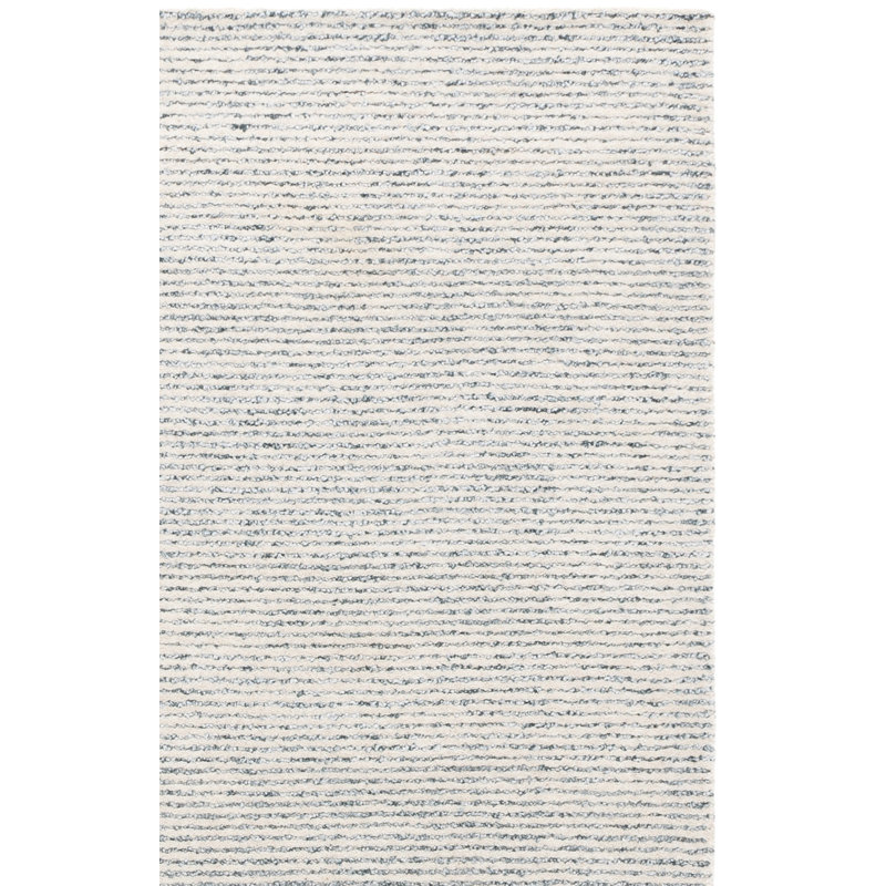 Ebony Hand Tufted Wool; Cotton; Recycled P.E.T Striped Indoor Rug, 2'-3" x 9'-0" Runner