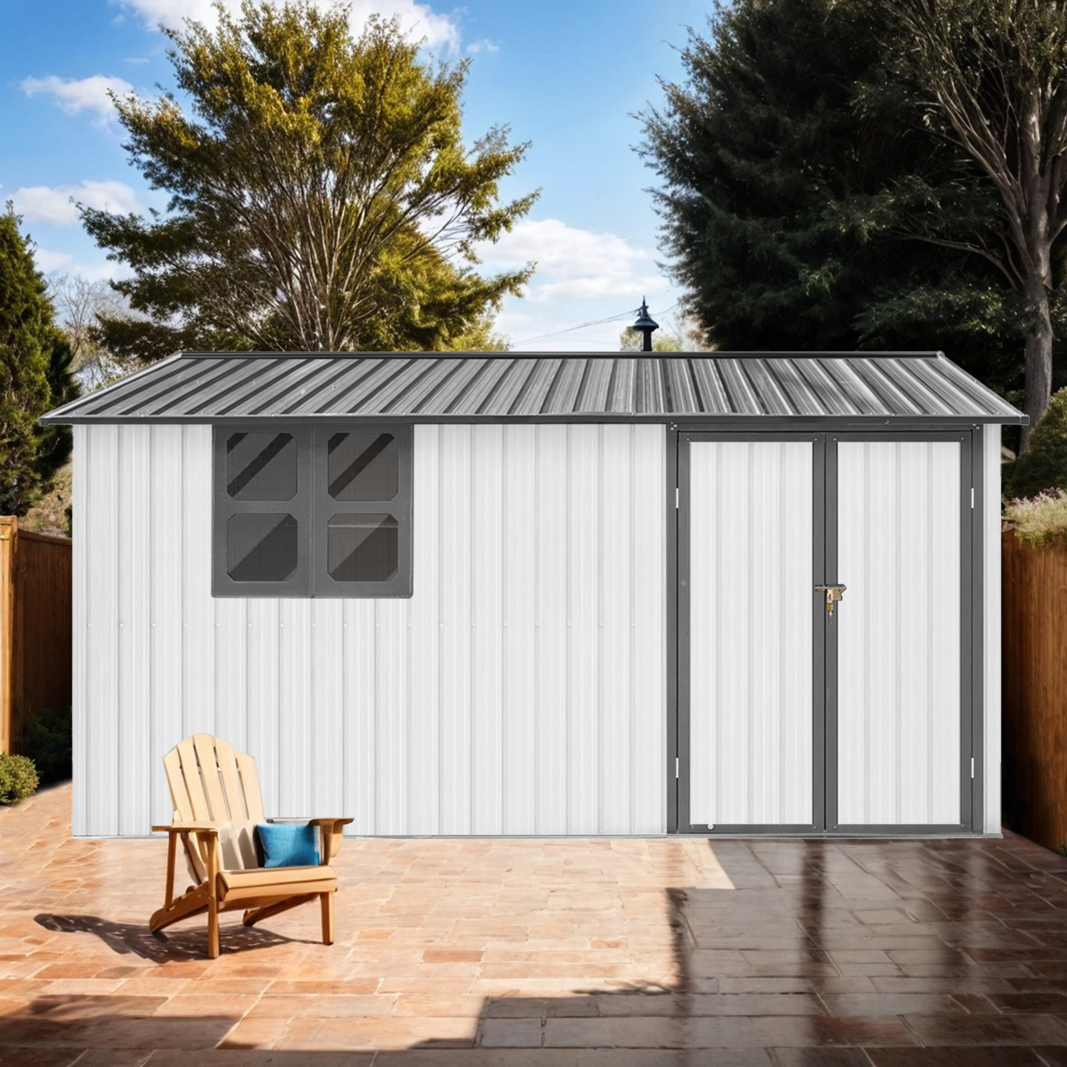 Mesa Home Depot 10ft X 12ft Garden Shelter With Grey Window Outdoor