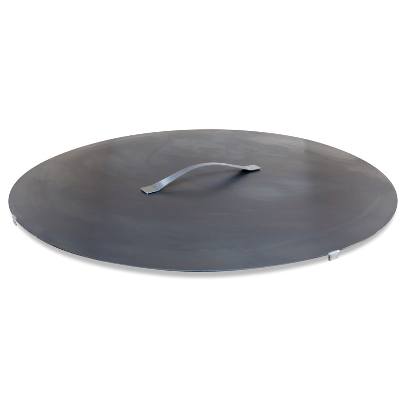 31.5'' Round Rusting Steel Fire Pit Lid