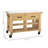 Movable solid wood slab island platform-138795788