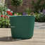 Pot à fleurs vert en résine recyclée