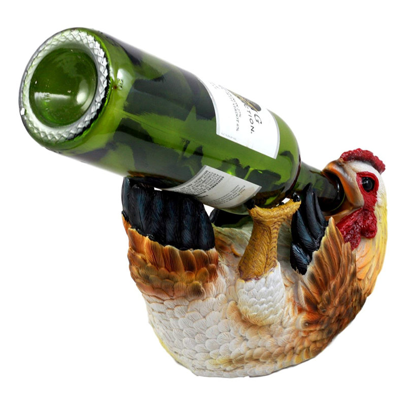 Support à vin de table pour 1 bouteille drunken poule Bucyrus