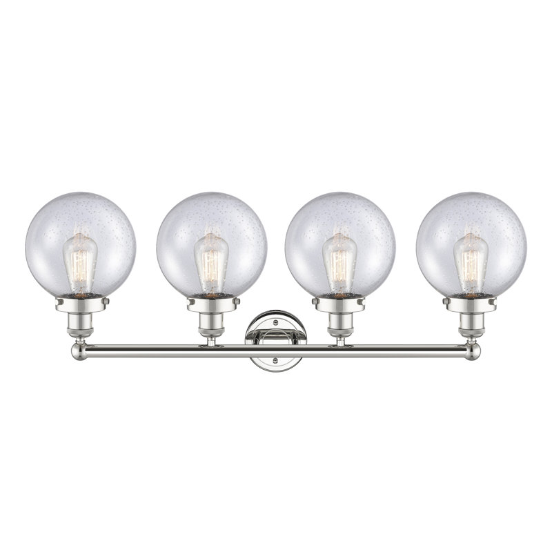 Alphonsa 4 - Light Dimmable Vanity Light, Seedy, Polished Nickel