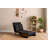 Modern 1-Seat Sofa Bed with Adjustable Back, Black Fabric Upholstery, 30.3 x 27.6 x 32.3 inches | 100% Metal Frame & Wooden Arms | Perfect for Small Spaces, Stylish Sleeper Design, Easy Conversion to Bed-1028106180