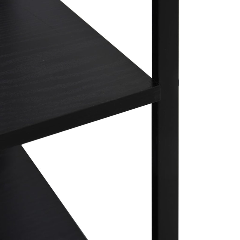 Microwave Cabinet Engineered Wood, Black