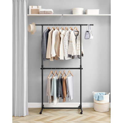 165cm Rolling Clothing Rack