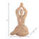 Decorative Namaste Female Figurine in Lotus Position, Yoga Meditation Sculpture, Resin, 6.5 L x 5.5 W x 11 H Inches