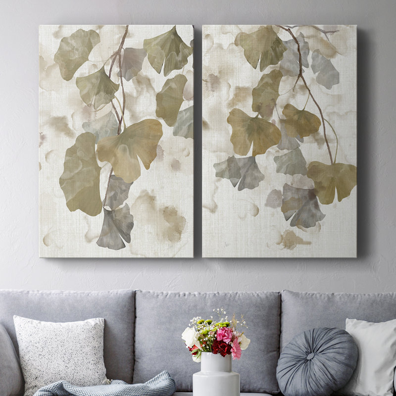 Toile tendue avec châssis Ginkgo Accent I-Premium, H 12 po x l 16 po