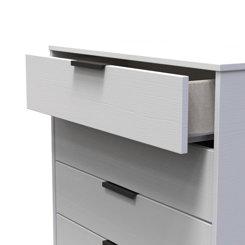 Turah 77cm W 4 - Drawer Chest of Drawers, Grey Ash