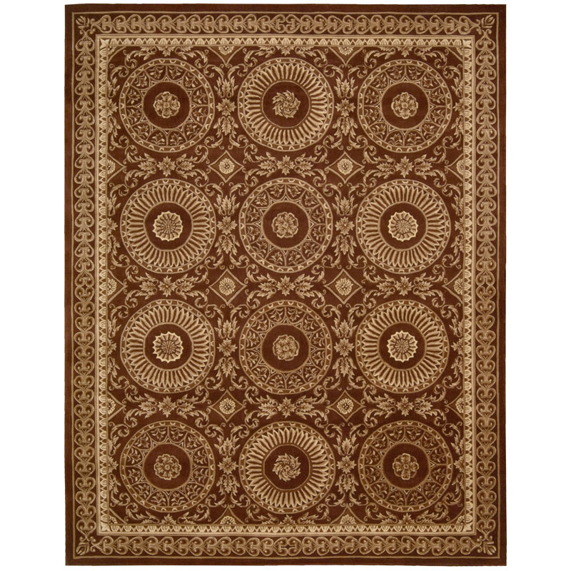 Tapis oriental en laine touffeté à la main Odette, Rectangle 7 pi 6 po x 9 pi 6 po