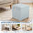 Corduroy Cube Ottoman Foot Rest With Hidden Storage – Small Square Storage Ottoman Bench For Bedroom Or Living Room-1391924883