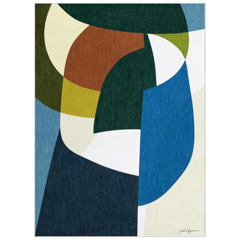 Haline Abstract Indoor Rug, Rectangle 7'6" x 10'3"