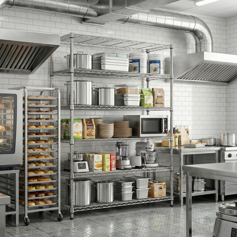6 tablettes de rangement à 6 niveaux pour 2100 lb, étagères en métal Étagères en métal pour le rangement Étagères de garage réglables pour le garde-manger Cuisine P 17,7 po x l 47,3 po x H 82,4 po