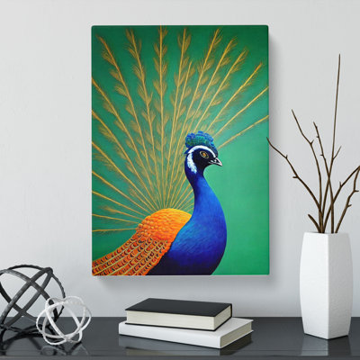 CAN-V0523-1773X Peacock Painting Vol.1 - Wrapped Canvas Print