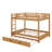 Queen Size Bunk Bed With Ladder And Trundle-1892930242