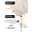 Support à livres réglable 2 en 1 - Support à livres et support de bureau double usage. Blanc-113750139