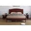 Structure de grand lit en bois avec tête de lit, lit plateforme rétro, tête de lit arquée traditionnelle et pied de lit, grand rangement sous le lit, aucun sommier tapissier requis, assemblage facile-1057638837-1057638839