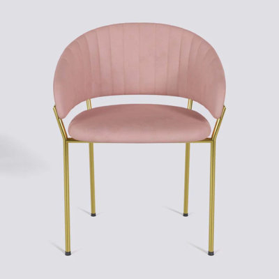 Chaise d'appoint rembourrée Lyre