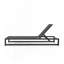 Chaise longue d'extérieur en aluminium Quinn-1786364706