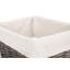 Wicker Lined Storage Tray Basket-944477997