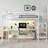 Metal Loft Bed with Desk & USB,LED lights-1742480366-1742480367