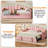 Upholstered Twin Size Daybed With Adjustable Height Pop Up Trundle Twin Bed And Usb & Type-C Charging Port-591777215