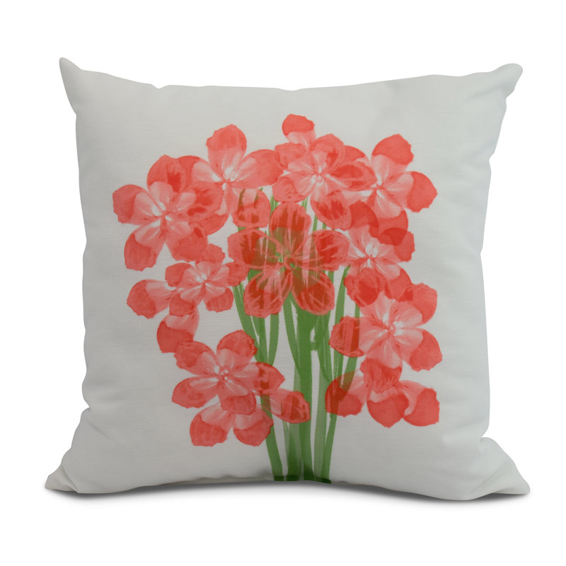 Housse et insert de coussin carré Nantucket, Orange, 16 po x 1 po