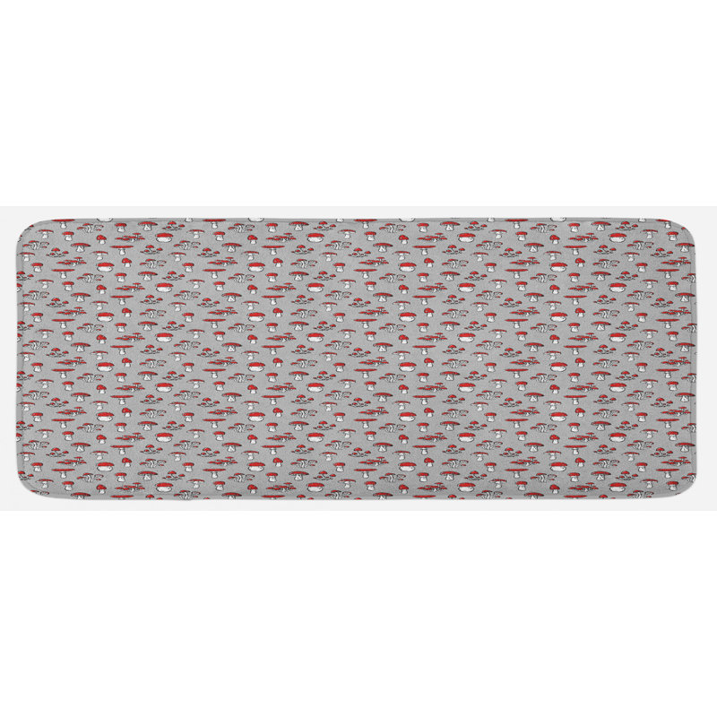 Tapis de cuisine champignon