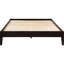 Très grand lit avec finition cappuccino, style transitionnel, structure en pin et bois franc asiatique, ensemble de lattes inclus, plateforme en cappuccino, trait, construction,-1684151892