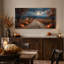 Décoration murale sur toile rustique en automne campagnard avec citrouille et pleine lune-656403144