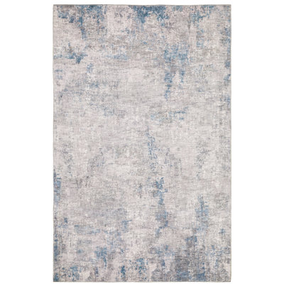 Tapis abstrait gris / bleu