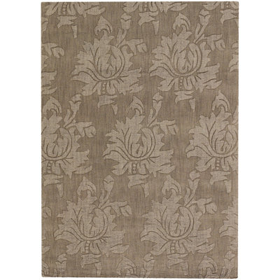 Tapis taupe en laine touffeté à la main Boris