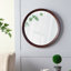 Décoration murale 20 po x 1,5 po style transitionnel en bois de manguier
