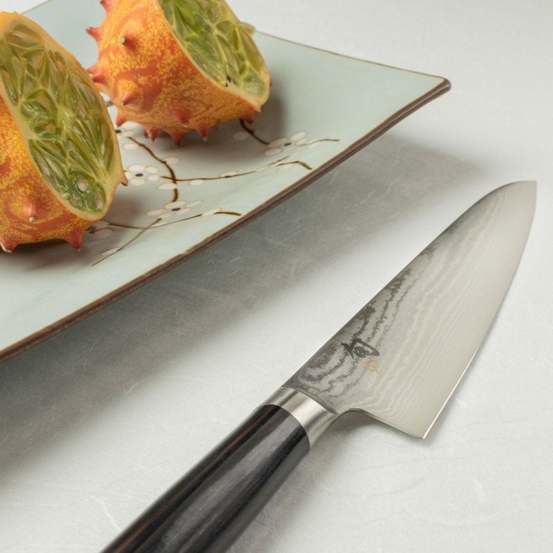Classic 7'' Japanese Chef's Knife with Ebony Pakkawood Handle