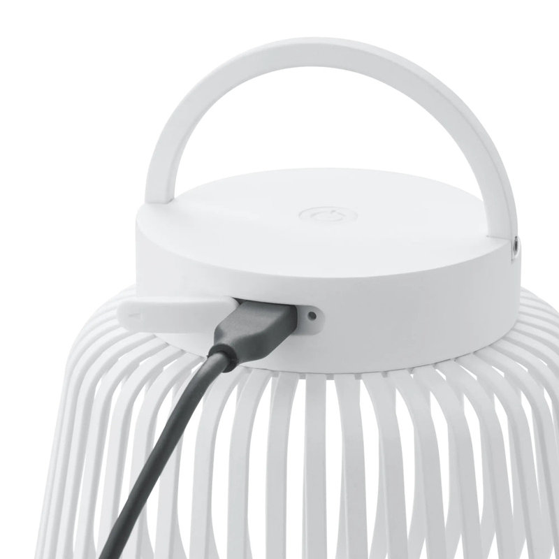 LITO Mobile Rechargeable LED Lantern - Large, 4.7" H x 5.3" W x 5.3" D, Black
