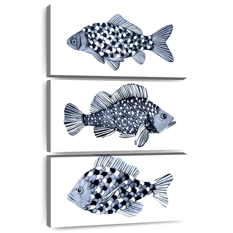 Blue Fish II, 38" H x 24" W