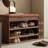 Brown Upholstered Bench
