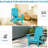 Sky Blue Chair With Cup Holder, For Outdoor Use In Patio, Deck, Garden, Backyard, Fire Pit Lawn,