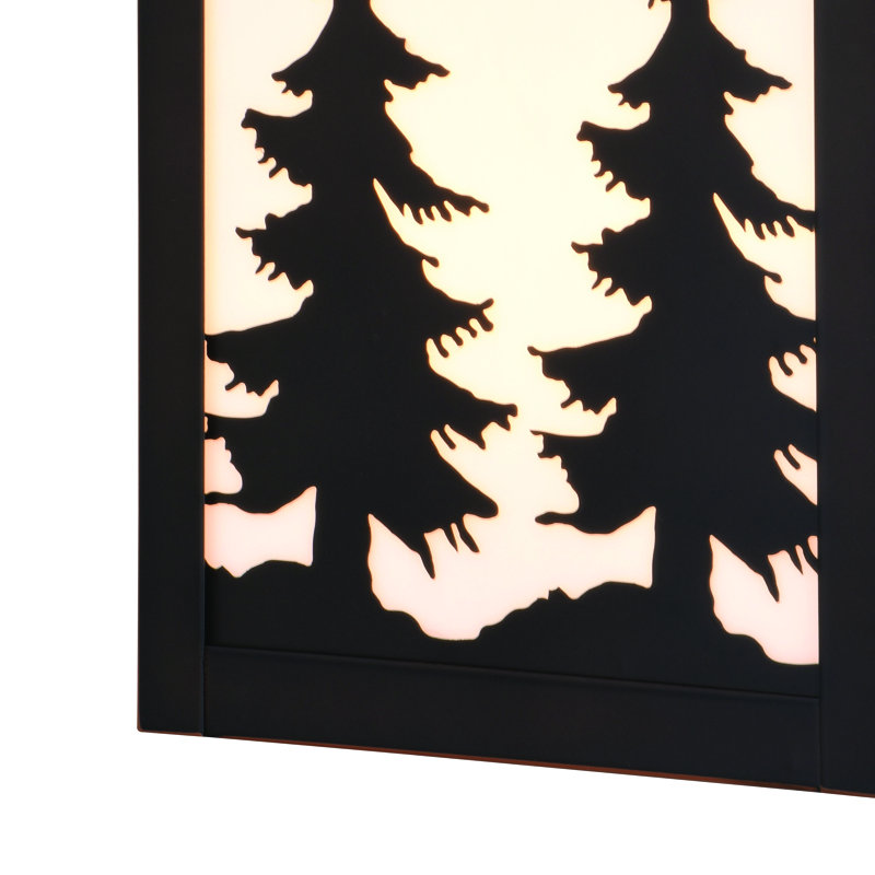 Lanterne murale d'extérieur en verre teinté à une ampoule de 14,75 po H Leslee Bronze bruni avec crépuscule à l'aube