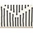 Fresno Modern Black White Striped Area Rug-102210977