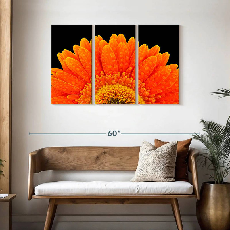 Harnek Gerbera Flower Dewdrops, 28" H x 45" W