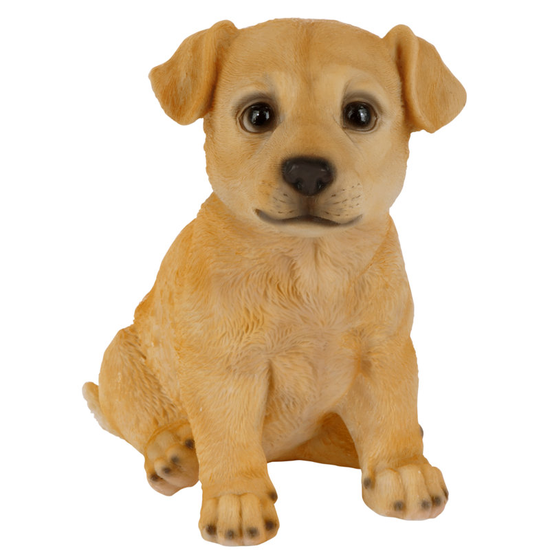Statue de chiot partenaire retriever à collectionner
