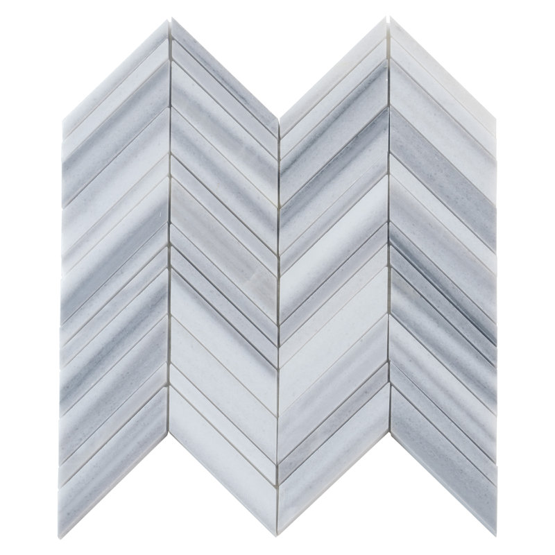 12" x 12" Natural Stone Marble Look Subway Wall & Floor Tile