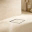Drain de douche carré 4 pouces avec collecteur de cheveux-111047304