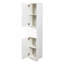 Armoire de rangement de 70,87 po de hauteur avec 2 portes et 2 tiroirs, unité de rangement étroite, tablettes réglables, armoire de plancher pour la salle de bain, le salon, le vestibule, la cuisine