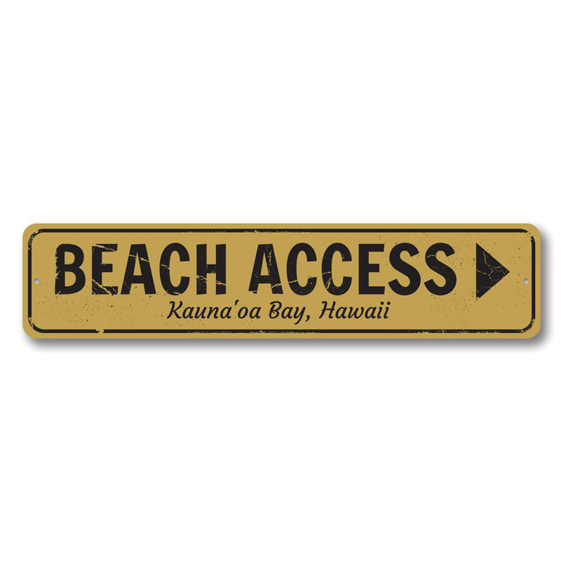Panneau de plage en aluminium, H 4 po x l 18 po x P 0,04 po, Oui