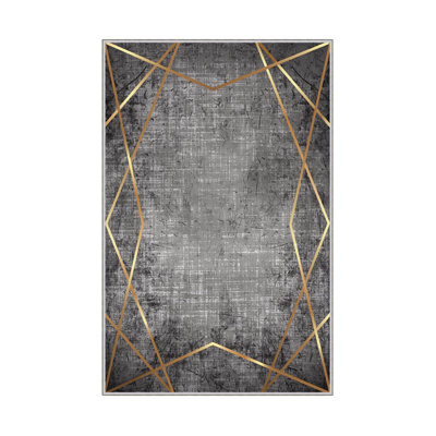 Luxurious Hall Carpet, 2.6 x 6.6 ft, 100% Polyester, 650 g/m², 0.3 in Pile Height | Antibacterial, Non-Slip PVC Underside | Machine Washable, 3D Digital Print | Perfect for Home Decor & Comfort
