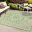 Tapis intérieur / extérieur crème / vert Aaleayah Medallion-1505997798