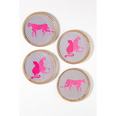 Bold Pop Metal Coaster Set